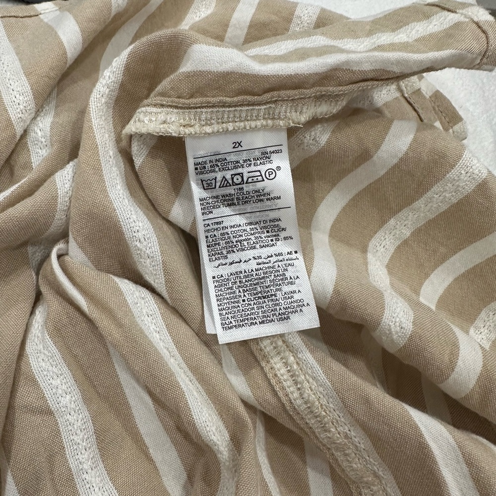 Waist defined stripe tie belt midi wrap dress by Old Navy. - Picture 9 of 9
